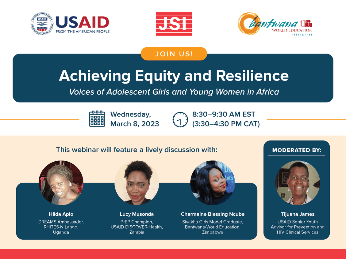 Achieving Equity and Resilience: Voices of Adolescent Girls and Young Women in Africa